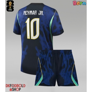 Brasilien Neymar Jr #10 Udebanesæt Børn VM 2026 Kort ærmer (+ korte bukser)